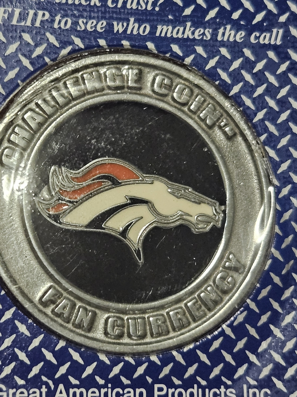 NFL Denver Broncos Fan Currency Challenge Coin